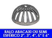 ralo abacaxi ou semi esférico 2'', 3'', 4'', 5'' e 6'' 100 DPI